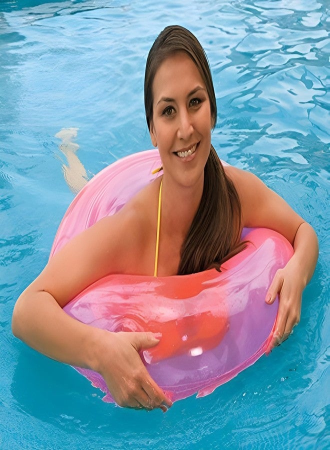 NELSTRAB Swimming Ring Inflatable Pool Float Tube Water Swim Tube(8 + Years up)(Size - 30''inch)(Multi Color)(1 PIS) - Image 2